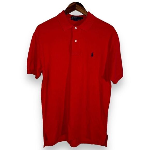 Ralph Red Polo Ralph Lauren Soft Touch Polo Shirt Size M - Picture 1 of 9